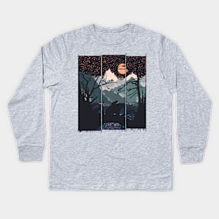 Orange Moon Kids Long Sleeve T-Shirt